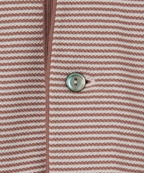 LACOSTE（ラコステ）の「【別注】＜LACOSTE＞ ボーダー スキッパー ポロシャツ（ポロシャツ・メンズ・ネイビー/ライトピンク・4/6/3/5）」の12枚目の写真