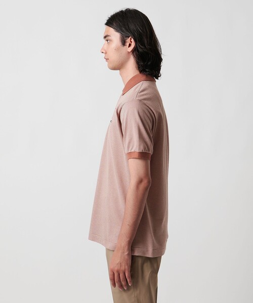 LACOSTE（ラコステ）の「【別注】＜LACOSTE＞ ボーダー スキッパー ポロシャツ（ポロシャツ・メンズ・ネイビー/ライトピンク・4/6/3/5）」の22枚目の写真