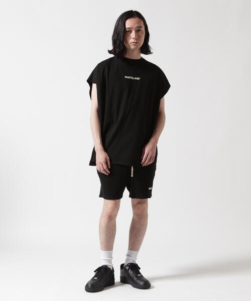 WHITELAND(ホワイトランド)の「【WEB&DEPOT限定】WHITELAND/ホワイトランド/OWL/LOGO SWT SHORTS/ロゴ スウェットショーツ(スウェットパンツ・メンズ・ホワイト/ブラック/ベージュ・S/M/L)」の9枚目の写真