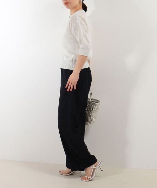 MICO COULIER（ミコクリエ）の「ギマラメカーディガン（カーディガン/ボレロ・レディース・キナリ/ライトグレー/オフホワイト・38）」の21枚目の写真