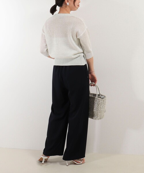 MICO COULIER（ミコクリエ）の「ギマラメカーディガン（カーディガン/ボレロ・レディース・キナリ/ライトグレー/オフホワイト・38）」の20枚目の写真