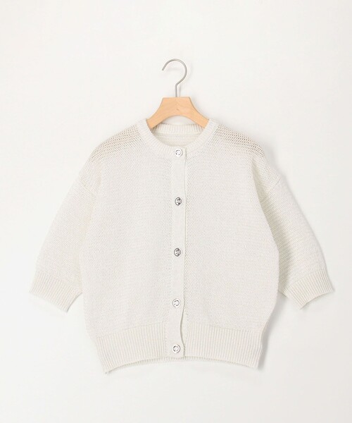 MICO COULIER（ミコクリエ）の「ギマラメカーディガン（カーディガン/ボレロ・レディース・キナリ/ライトグレー/オフホワイト・38）」の16枚目の写真