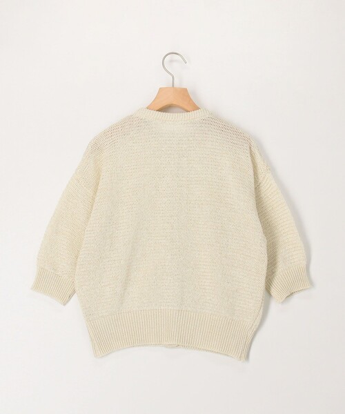 MICO COULIER（ミコクリエ）の「ギマラメカーディガン（カーディガン/ボレロ・レディース・キナリ/ライトグレー/オフホワイト・38）」の11枚目の写真