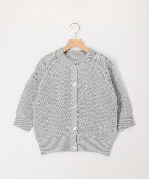 MICO COULIER（ミコクリエ）の「ギマラメカーディガン（カーディガン/ボレロ・レディース・キナリ/ライトグレー/オフホワイト・38）」の10枚目の写真