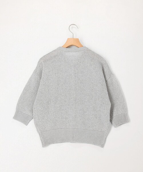 MICO COULIER（ミコクリエ）の「ギマラメカーディガン（カーディガン/ボレロ・レディース・キナリ/ライトグレー/オフホワイト・38）」の9枚目の写真