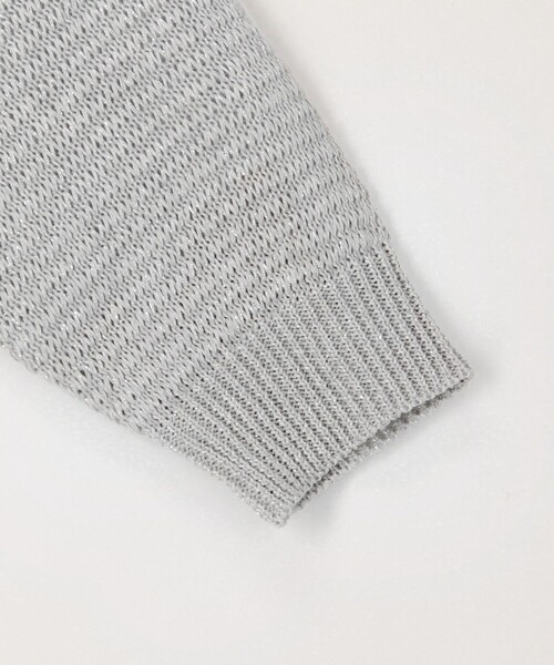 MICO COULIER（ミコクリエ）の「ギマラメカーディガン（カーディガン/ボレロ・レディース・キナリ/ライトグレー/オフホワイト・38）」の6枚目の写真