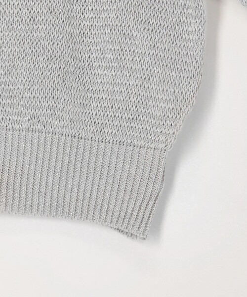 MICO COULIER（ミコクリエ）の「ギマラメカーディガン（カーディガン/ボレロ・レディース・キナリ/ライトグレー/オフホワイト・38）」の5枚目の写真