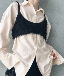 select MOCA by son | フリンジニットビスチェ(ベスト)