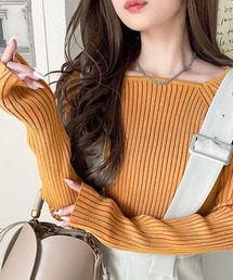 ニット/セーター（オレンジ/橙色系・ウール・ニット