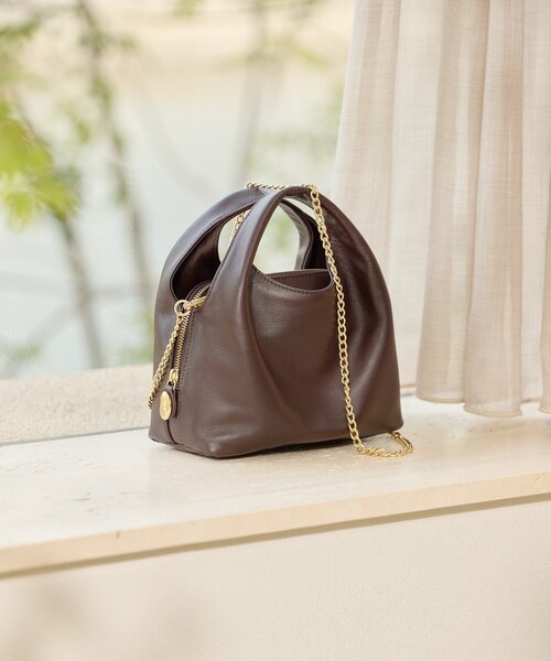 gemeil(ジェムイル)レイヤーチェーンバッグ(PT-227) russet レイヤーチェーンバッグ(PT-227)（ショルダーバッグ）｜gemeil
