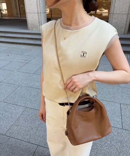 gemeil（ジェムイル）の「レイヤーチェーンバッグ(PT-227)（ショルダーバッグ・レディース・ブラック/キャメル/ダークブラウン/アイボリー・FREE）」の16枚目の写真