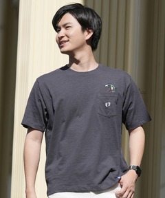 ジムフレックス Gymphlex クルーネック ショートスリーブ Tシャツ #GY-C0441 DDH SS25 CREW NECK S S T-SHIRT メンズ CHARCOAL(BEIGE) 正規取扱店 GYMPHLEX tシャツ Gymphlex/ジムフレックス クルーネック