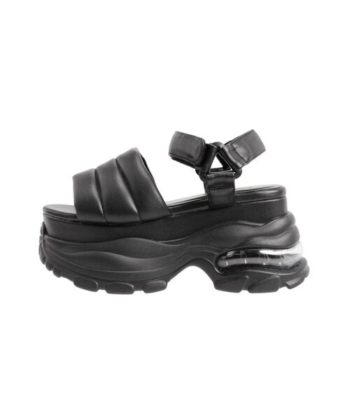 EMODA（エモダ）の「エアバルキーソールパッファーサンダル（サンダル・レディース・グレー/ブラック・SMALL/MEDIUM/LARGE）」の13枚目の写真