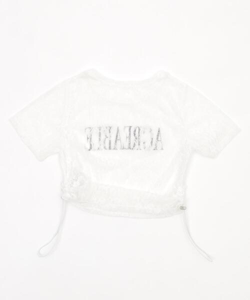 WEGO(ウィゴー)の「WEGO/グラフィックレースT(Tシャツ/カットソー・レディース・ピンク/ホワイト・FREE)」の7枚目の写真