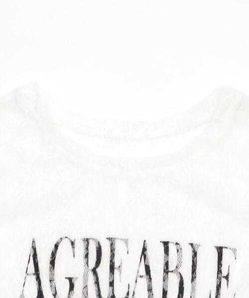 WEGO(ウィゴー)の「WEGO/グラフィックレースT(Tシャツ/カットソー・レディース・ピンク/ホワイト・FREE)」の6枚目の写真