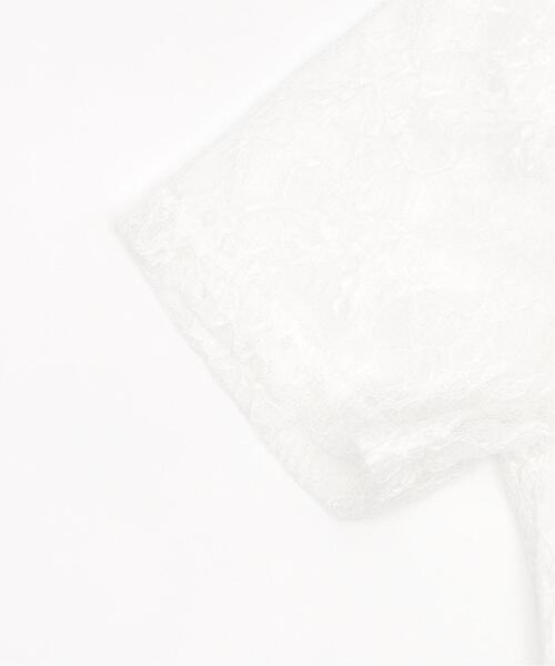 WEGO(ウィゴー)の「WEGO/グラフィックレースT(Tシャツ/カットソー・レディース・ピンク/ホワイト・FREE)」の4枚目の写真