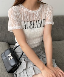 WEGO | WEGO/【25年春夏新作】グラフィックレースT(Tシャツ/カットソー)