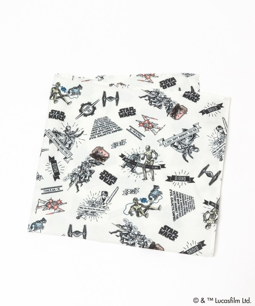 LOWRYS FARM（ローリーズファーム）の「ＳＴＡＲ　ＷＡＲＳ／バンダナ　451874（バンダナ/スカーフ・キッズ・キナリ/レッド/オフホワイト・FREE）」の7枚目の写真