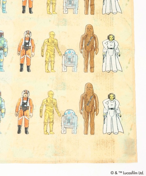 LOWRYS FARM（ローリーズファーム）の「ＳＴＡＲ　ＷＡＲＳ／バンダナ　451874（バンダナ/スカーフ・キッズ・キナリ/レッド/オフホワイト・FREE）」の15枚目の写真