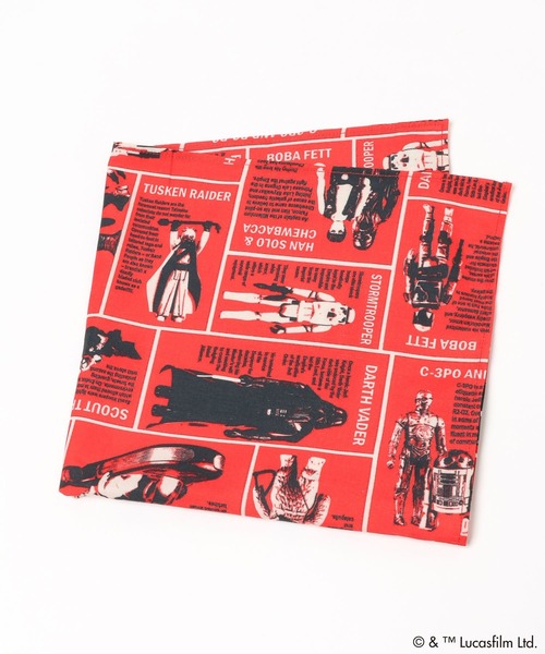 LOWRYS FARM（ローリーズファーム）の「ＳＴＡＲ　ＷＡＲＳ／バンダナ　451874（バンダナ/スカーフ・キッズ・キナリ/レッド/オフホワイト・FREE）」の9枚目の写真