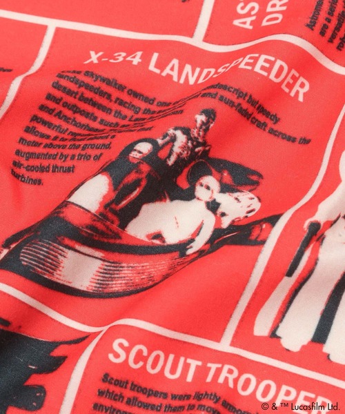 LOWRYS FARM（ローリーズファーム）の「ＳＴＡＲ　ＷＡＲＳ／バンダナ　451874（バンダナ/スカーフ・キッズ・キナリ/レッド/オフホワイト・FREE）」の12枚目の写真