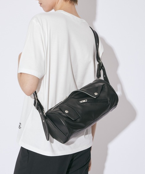 beautiful people（ビューティフルピープル）の「excerption riders   cylinder bag（ショルダーバッグ・メンズ・ブラック・FREE）」の8枚目の写真