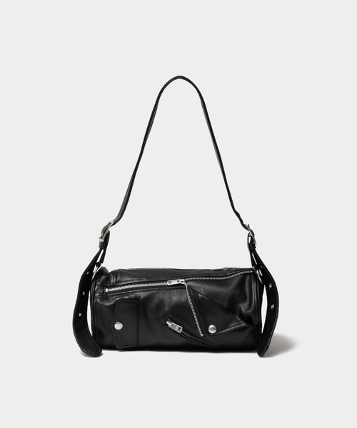 beautiful people（ビューティフルピープル）の「excerption riders   cylinder bag（ショルダーバッグ・メンズ・ブラック・FREE）」の9枚目の写真