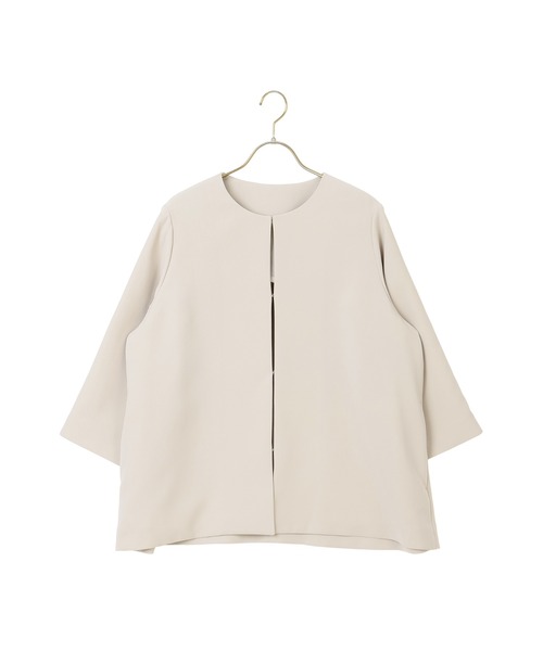 AOYAMA（アオヤマ）の「【時短に！ビジパシリーズ】〈２点セット〉ヘビロテスーツ｜Aラインジャケット＋テーパードパンツ/ブラック/通勤＆オフィス＆入卒＆セレモニー＆オケージョン｜自宅で洗える・ストレッチ・防止シワ｜（スーツセット・レディース・ブラック/ネイビー/ベージュ・M/L/LL/S）」の19枚目の写真