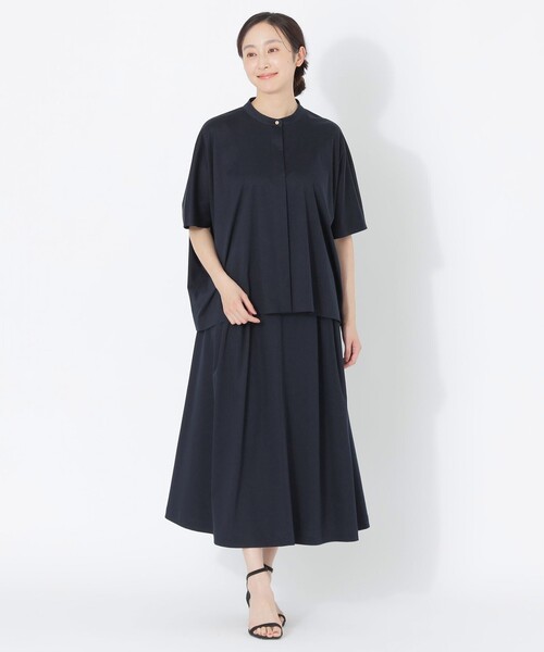 S.ESSENTIALS(エスエッセンシャルズ)の「【DRESOPHY】シャツ(シャツ/ブラウス・レディース・グリーン系その他4/ホワイト/ダークネイビー・38)」の5枚目の写真