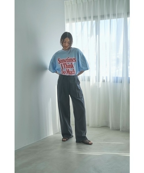 marjour(マージュール)の「COTTON TUCK PANTS(その他パンツ・レディース・ネイビー系・MEDIUM)」の5枚目の写真