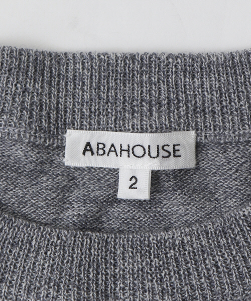 ABAHOUSE（アバハウス）の「ウールジャガード カモフラ柄ニット（ニット/セーター・メンズ・ホワイト/ネイビー・4/2/3）」の10枚目の写真