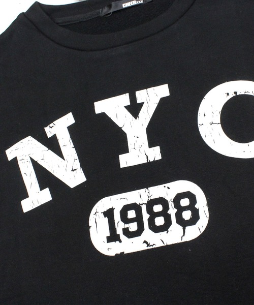 CHEER(チアー)の「NYCスウェットビッグトレーナー(スウェット・レディース・ブラック・S/M/L)」の3枚目の写真