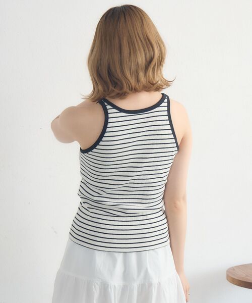 RETRO GIRL（レトロガール）の「カップ付アメスリタンクトップ（タンクトップ・レディース・ホワイト系その他/ピンク/ブラック/オフホワイト・FREE）」の20枚目の写真