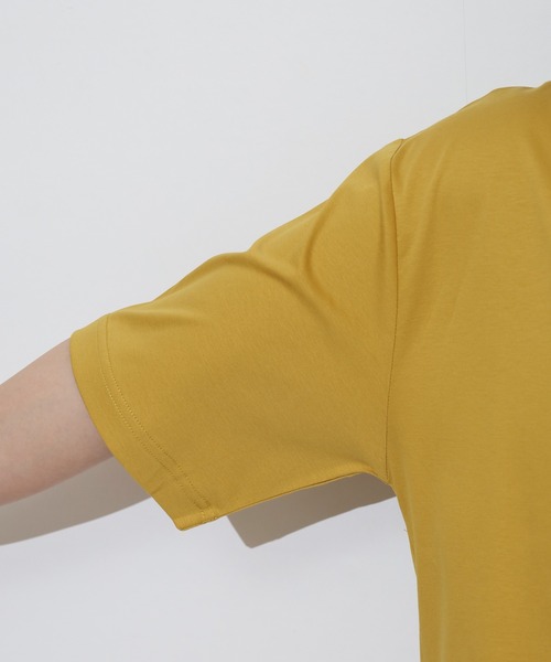 BRODIAEA(ブローディア)の「BRODIAEA テープリボンスリット半袖Tシャツ(Tシャツ/カットソー・レディース・ブラック/マスタード/オフホワイト/カーキ・40)」の18枚目の写真