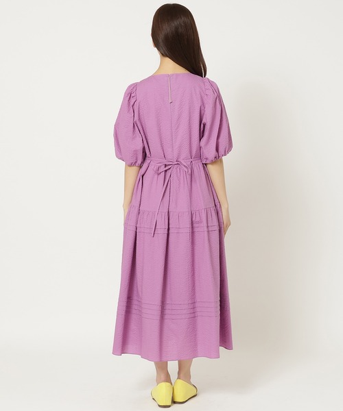 Rose Tiara（ローズティアラ）の「【接触冷感/コットン100%/イージケア】ミラクルウェーブワンピース（ワンピース・レディース・ネイビー/ピンク/ブルー・46/38/42）」の15枚目の写真