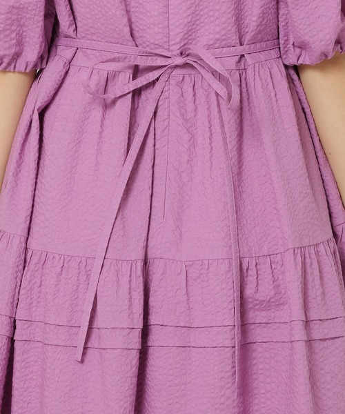 Rose Tiara（ローズティアラ）の「【接触冷感/コットン100%/イージケア】ミラクルウェーブワンピース（ワンピース・レディース・ネイビー/ピンク/ブルー・46/38/42）」の21枚目の写真