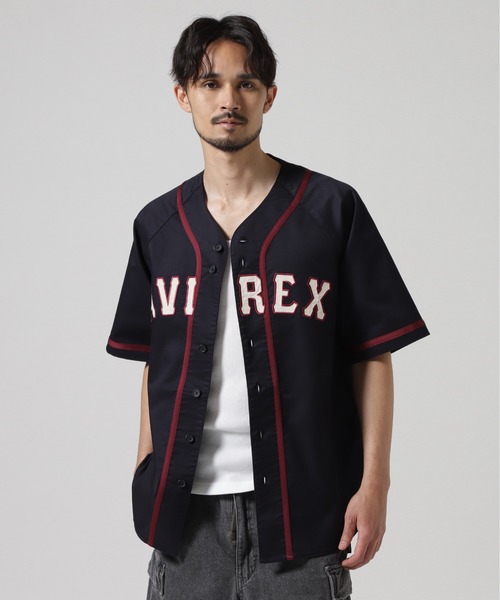 AVIREX（アヴィレックス）の「《WEB&DEPOT限定》BASEBALL SHIRT "MANHATTAN" / ベースボール半袖シャツ "マンハッタン" / AVIREX / アヴィレックス（シャツ/ブラウス・メンズ・ネイビー/ブラック・MEDIUM/LARGE/X-LARGE/XX-LARGE）」の17枚目の写真