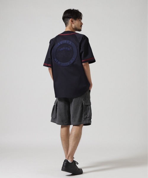 AVIREX ベースボールシャツ　世田谷ベース AVIREX シャツ 「WEB＆DEPOT限定」BASEBALL SHIRT ”MANHATTAN