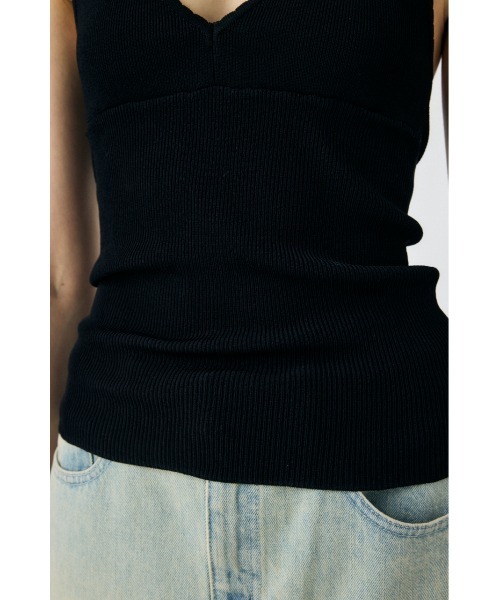MOUSSY(マウジー)の「【セットアップ対応】HALTER KNIT キャミソール(キャミソール・レディース・ブラック/ホワイト/レッド・FREE)」の11枚目の写真