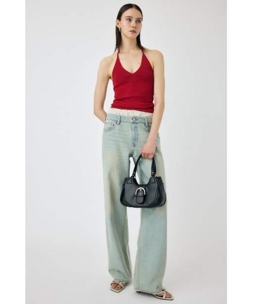 MOUSSY(マウジー)の「【セットアップ対応】HALTER KNIT キャミソール(キャミソール・レディース・ブラック/ホワイト/レッド・FREE)」の15枚目の写真