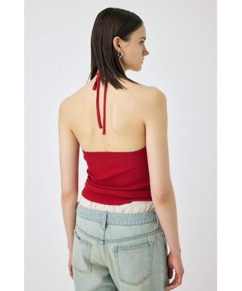 MOUSSY HALTER KNIT キャミ キャミソール レッド MOUSSY | HALTER KNIT キャミ (キャミソール ) |SHEL'TTER WEBSTORE