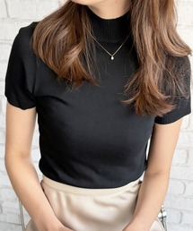 新品❤️ARCHIVIO ブラック 半袖セーター 新品❤️ARCHIVIO