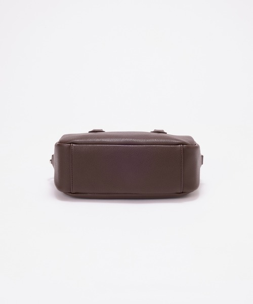 EFOLE（エフォル）の「【軽量/肩掛け】ミニボストン2wayバッグ（ショルダーバッグ・レディース・ブラウン/ブラック・FREE）」の5枚目の写真