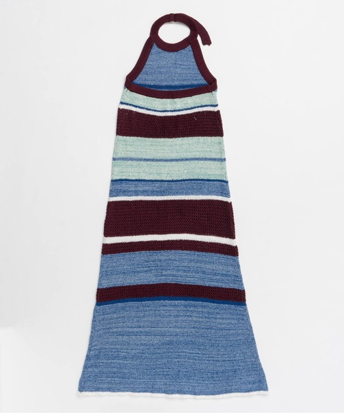 MAISON SPECIAL（メゾンスペシャル）の「Halter Neck Knit Dress/ホルターネックニットワンピース（ワンピース・レディース・ブラック/ボルドー・36/38）」の15枚目の写真