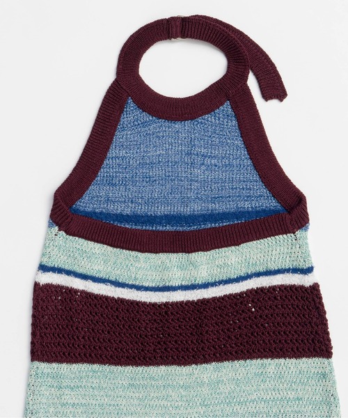 MAISON SPECIAL（メゾンスペシャル）の「Halter Neck Knit Dress/ホルターネックニットワンピース（ワンピース・レディース・ブラック/ボルドー・36/38）」の16枚目の写真