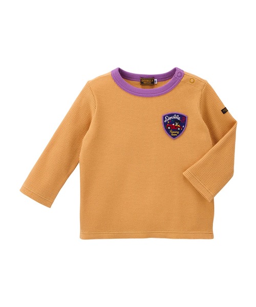 DOUBLE_B(ダブルビー)の「ワッフル長袖Tシャツ(Tシャツ/カットソー・キッズ・オレンジ/グリーン系その他3・80cm/90cm/100cm/110cm/120cm/130cm)」の7枚目の写真
