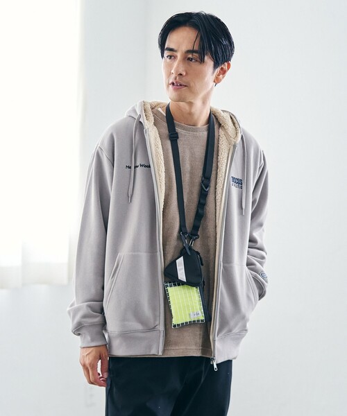 coen（コーエン）の「マルチウェイ2連エコバッグ付きショルダー（ショルダーバッグ・メンズ・ブラック/イエロー・FREE）」の16枚目の写真