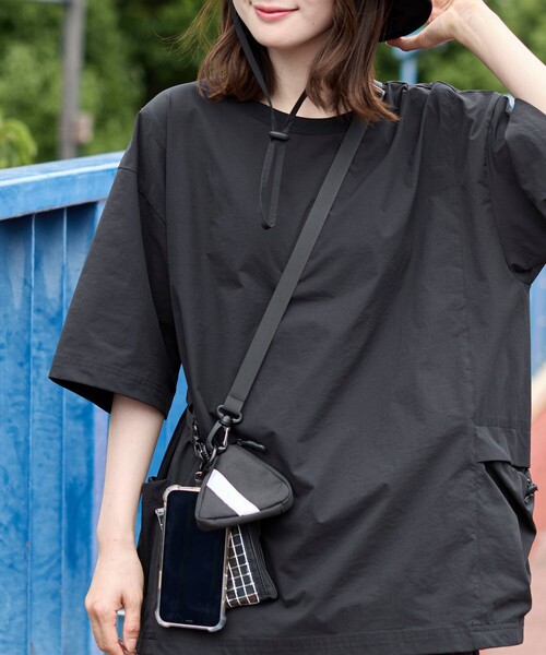 coen（コーエン）の「マルチウェイ2連エコバッグ付きショルダー（ショルダーバッグ・メンズ・ブラック/イエロー・FREE）」の14枚目の写真