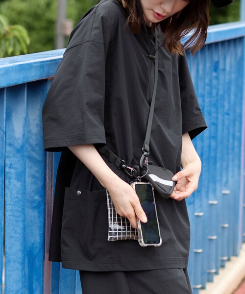 coen（コーエン）の「マルチウェイ2連エコバッグ付きショルダー（ショルダーバッグ・メンズ・ブラック/イエロー・FREE）」の4枚目の写真