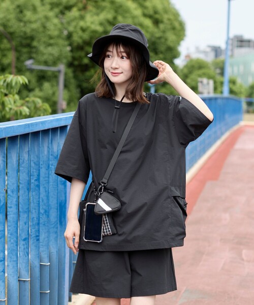 coen（コーエン）の「マルチウェイ2連エコバッグ付きショルダー（ショルダーバッグ・メンズ・ブラック/イエロー・FREE）」の7枚目の写真